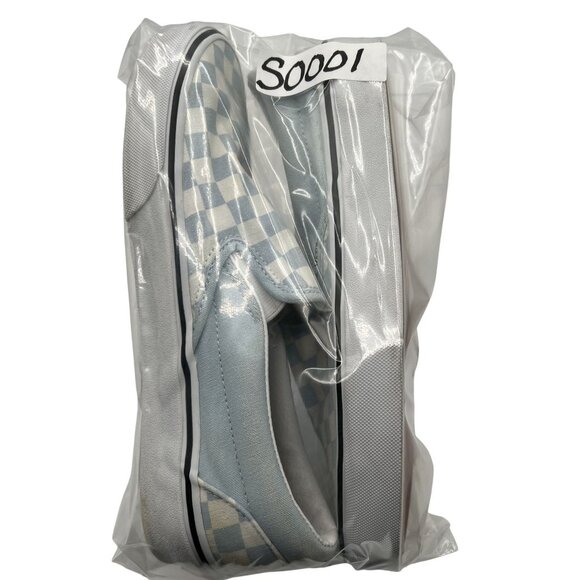 Vans Sky Blue White Checkerboard Classic Skater Slip-On Shoes Mens 7.5  Womens 9 - Picture 9 of 9